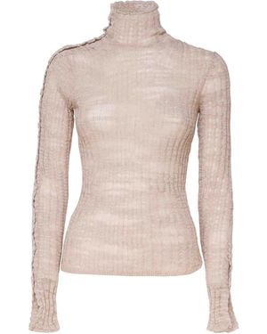 Acne Studios Lightweight Turtleneck Jumper - Pink