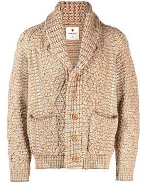 Snow Peak Wool Blend Cardigan - Natural