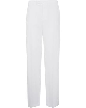 Blumarine Washed Gab Pants - White