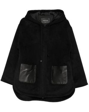 Fabiana Filippi Jacket Hoodede - Black