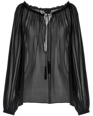 Tom Ford Silk Blouse - Black