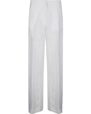 Stefano Mortari Wide Linen Pants - White