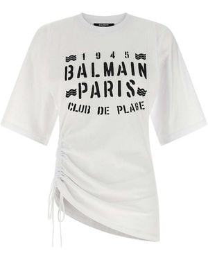 Balmain Club' T-Shirt - White