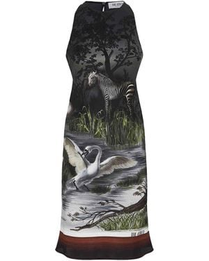 The Attico Smoke Mini Dress - Black