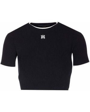 Amiri My Baby Cropped T-Shirt - Black