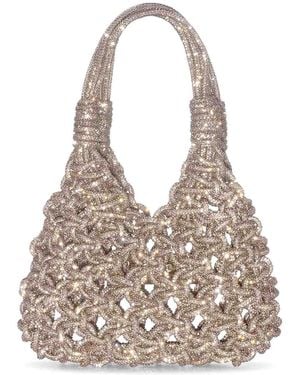 HIBOURAMA Vannifique Mini Jewel Bag Golden Shadow - White