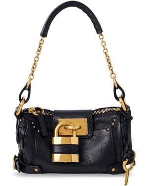 Chloé Paddington Small Leather Shoulder Bag - Black