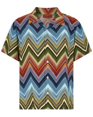 Missoni Macro Zigzag Shirt - Blue