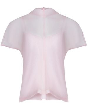 FEDERICA TOSI Blouse Made Of Organza - Pink