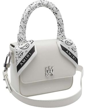 Amiri Alabaster Micro Ma Handbag - White