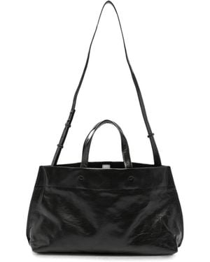 Lihann George Elli Leather Tote Bag - Black