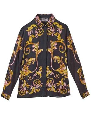 Versace Jeans Couture Room Shirt Baroque Placed - Black