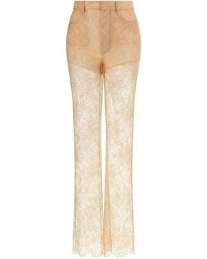 GIUSEPPE DI MORABITO Lace Trousers - Natural