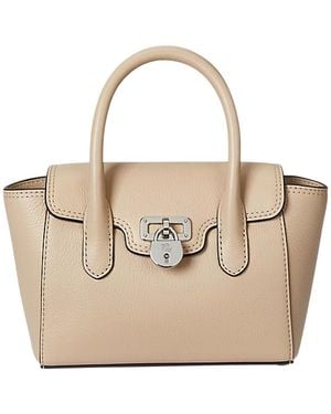 Ralph Lauren Tnnr Sm Schl-Satchel-Small - Natural