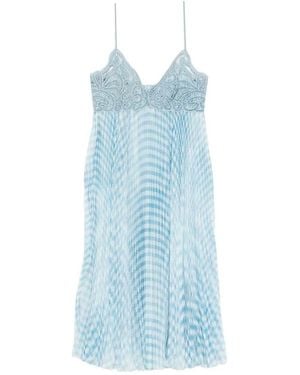 Ermanno Scervino Dress With Embroidery - Blue