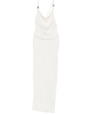Coperni Long Fluid Jersey Dress - White