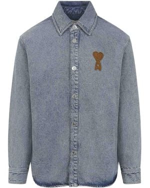 Ami Paris Cotton Shirt - Blue