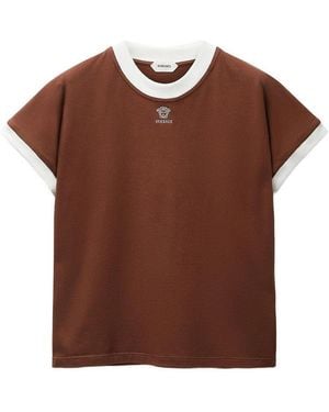 Versace Cotton T-Shirt - Brown