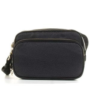 Borbonese Camera Case S Leather Shoulder Bag - Black