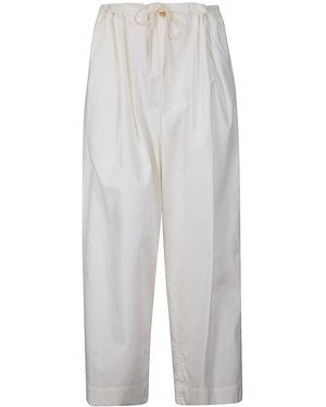 Hed Mayner Embroidery Pant - White