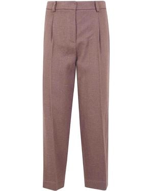 DR. HOPE Elastic Waist Pants - Purple