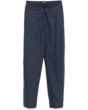 Emporio Armani Straight-Leg Trousers - Blue