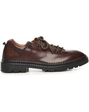 Alexander Hotto Leather Lace-Up Shoes - Brown