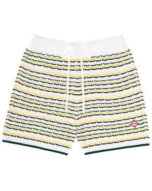 CASABLANCA Knitted Shorts - Metallic