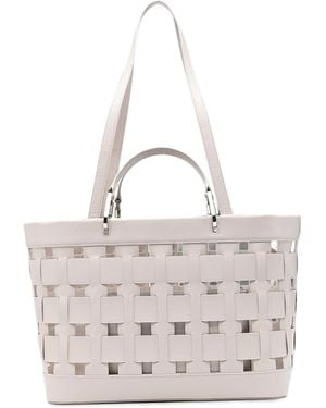 Emporio Armani Medium Tote Bag - White