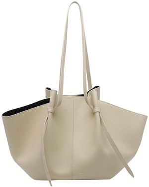 Yuzefi Angora Large Mochi Shoulder Bag - Natural