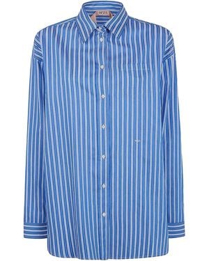N°21 Canvas Shirt - Blue