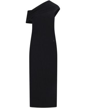 Courreges Knit Long Dress - Black