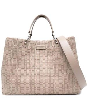 Emporio Armani Myea Medium Shopping Bag - Natural