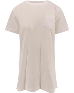 Sacai Draped Dress - White