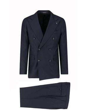 Tagliatore Double-Breasted Suit - Blue