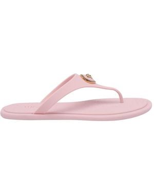 Versace Alia Rubber Flat Sandals - Pink