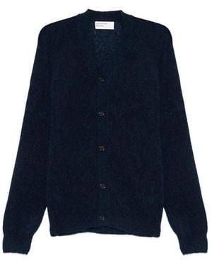 Universal Works Alpaca Knit David Cardigan - Blue
