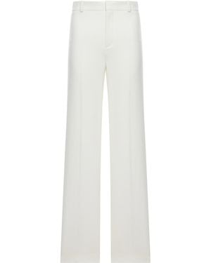 Chloé High-Waisted Flared Trousers - White
