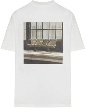 Jil Sander Cotton T-Shirt With Photographic Print - White