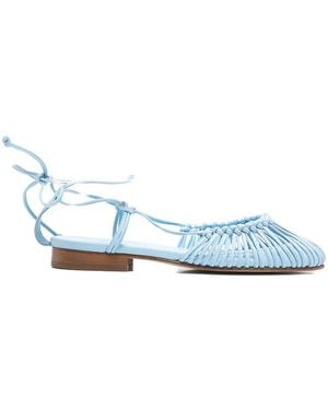 Hereu Mantera Leather Ballets - Blue