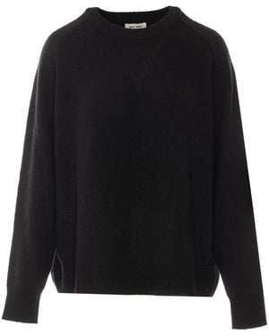 Soft Goat Boyfriend Jumper - Black
