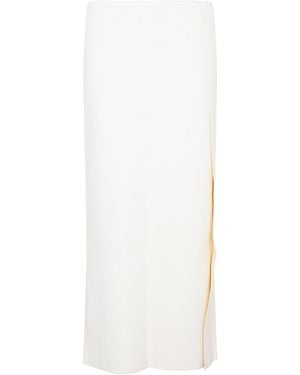 Jil Sander Viscose Skirt - White
