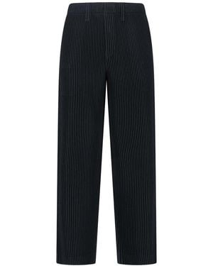 Homme Plissé Issey Miyake Trousers - Blue