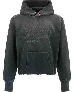 Maison Margiela Numeric Signature Mm6 Hoodie - Grey