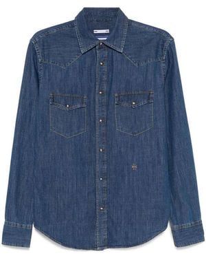 Jacob Cohen Cotton Western Shirt - Blue