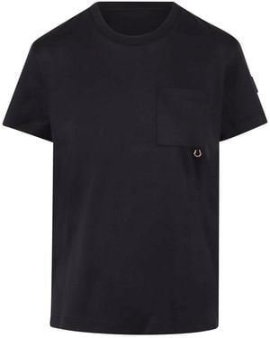 Moncler Cotton T-Shirt With Pocket - Black