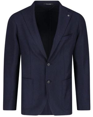 Tagliatore Single-Breasted Blazer - Blue