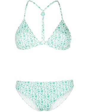 Moncler Sky Triangle Bikini Set - Green