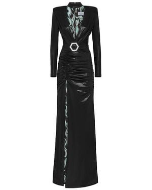 Philipp Plein Lining Flame Dress - Black