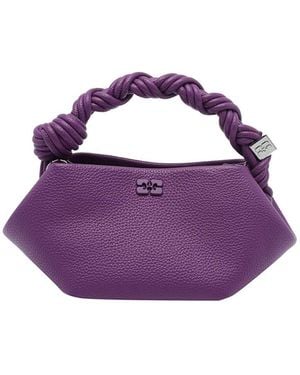 Ganni Mini Bou Handbag - Purple